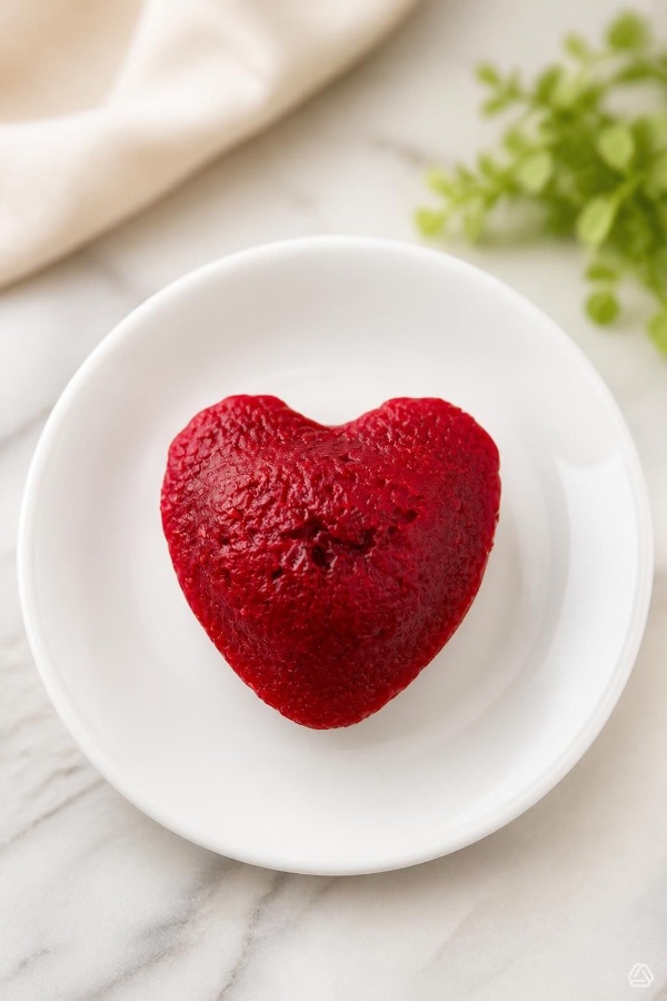 Madeleine cœur framboise